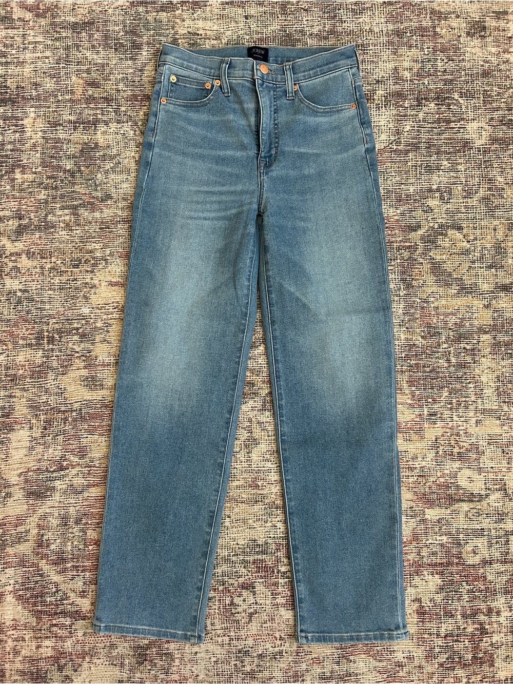 J. Crew Women's Stovepipe jeans in Medium Blue